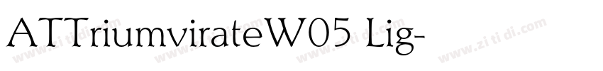 ATTriumvirateW05 Lig字体转换